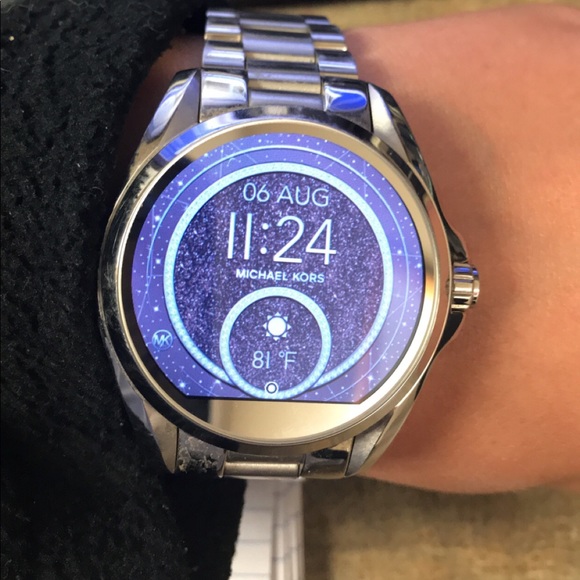 michael kors smart watch purple